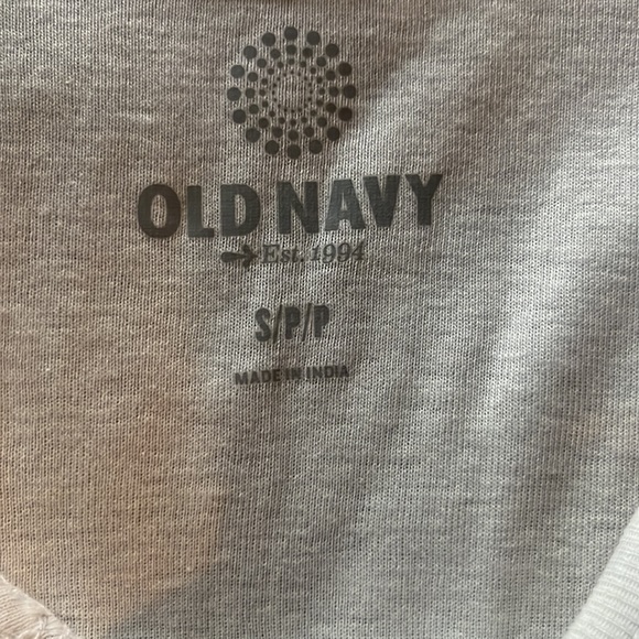 Ladies xs tank sequined front on beige soft cotton tee - Picture 2 of 4